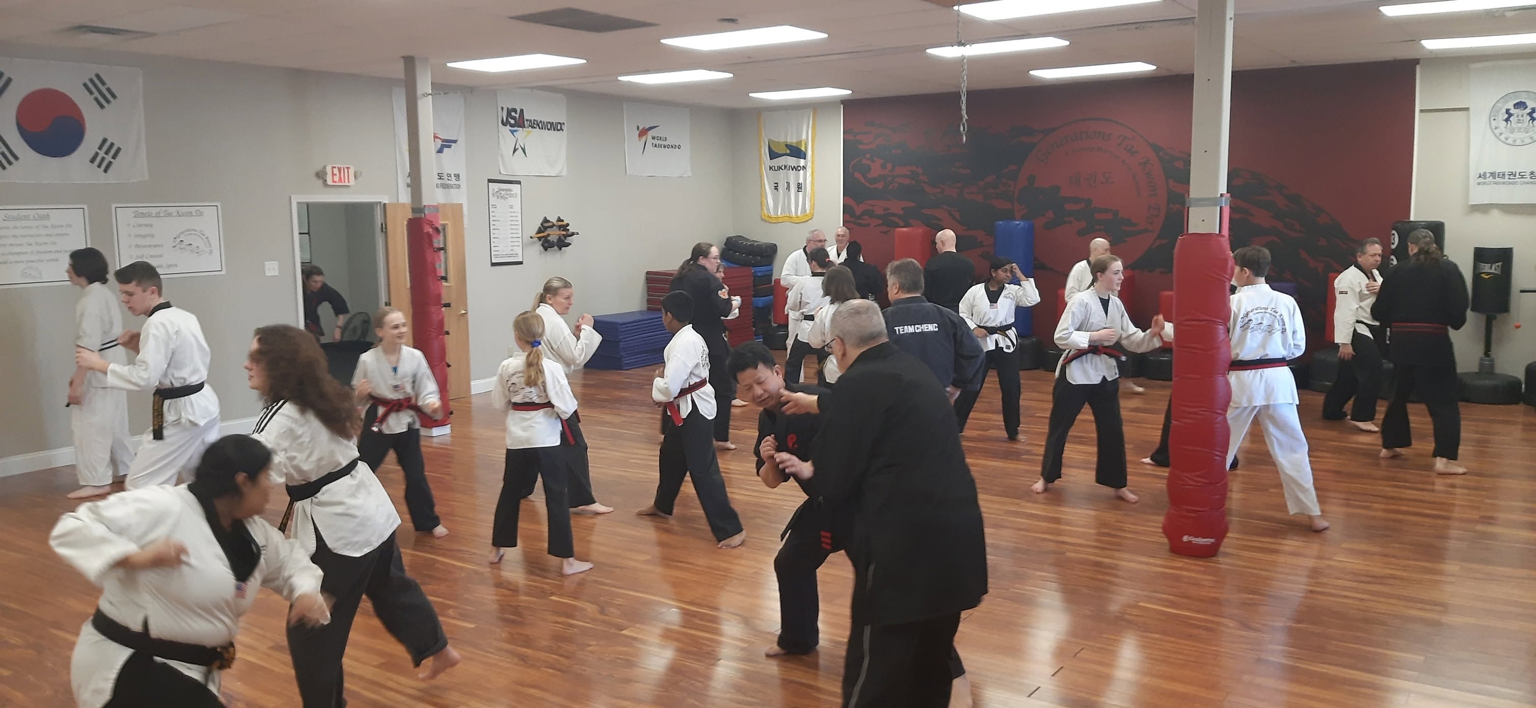 Martial arts sparring training