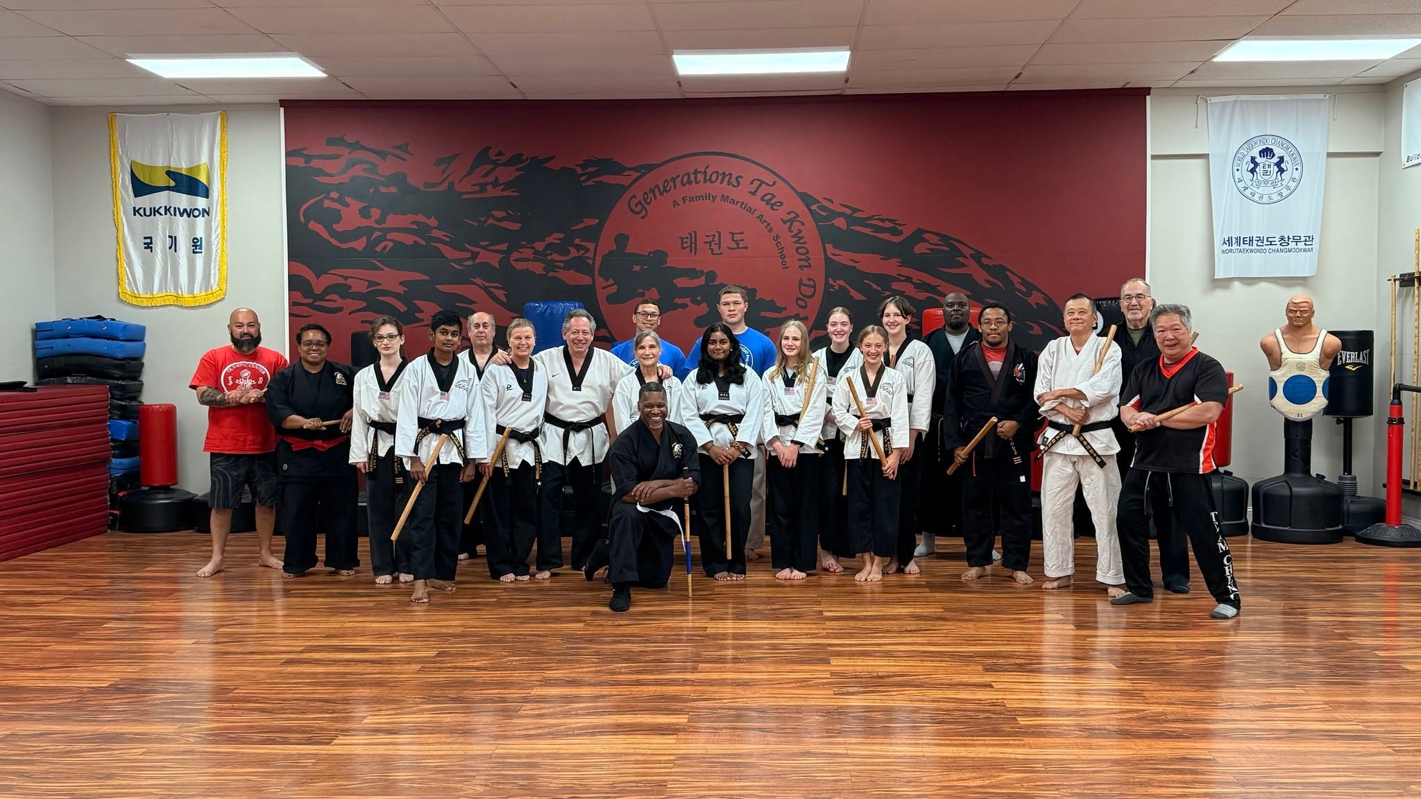 Outdoor martial arts training