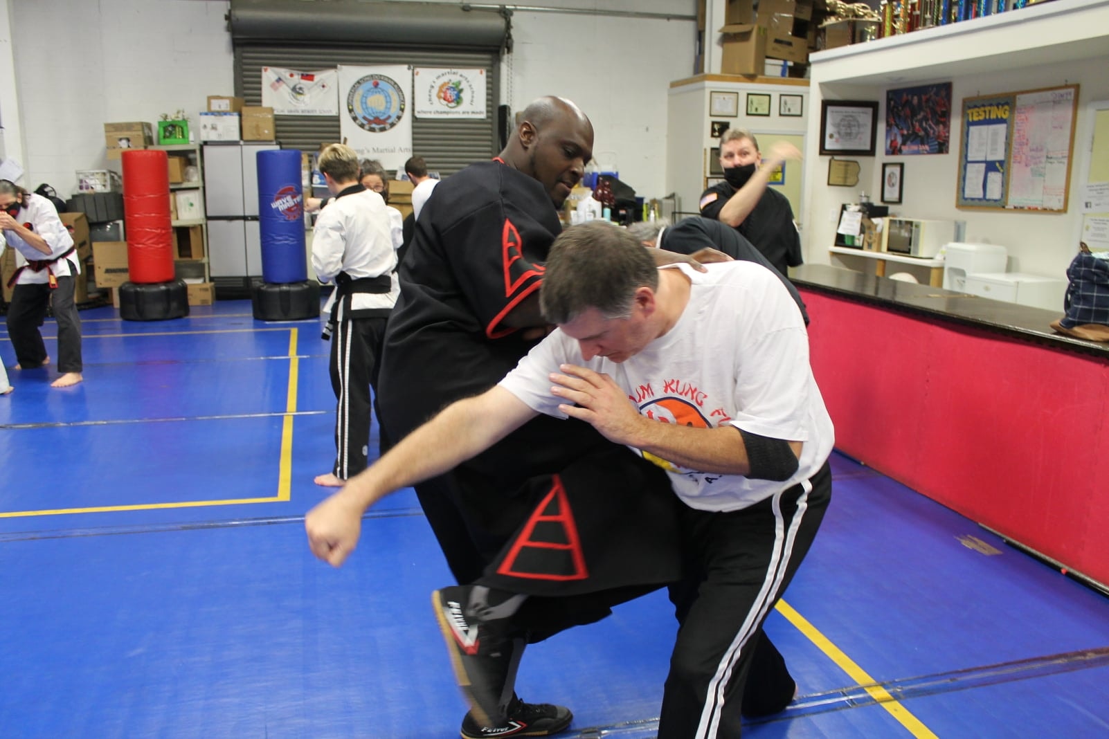 Karate punch action