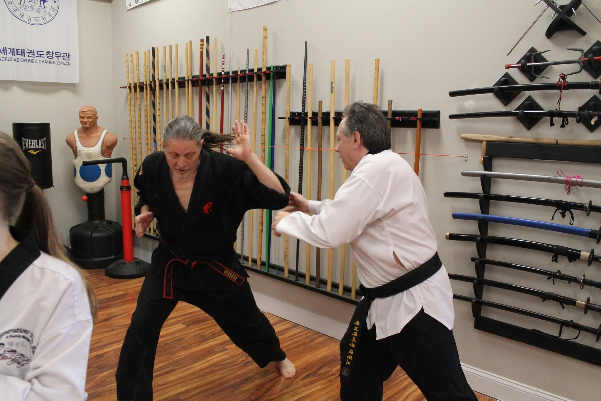 Taekwondo flying kick